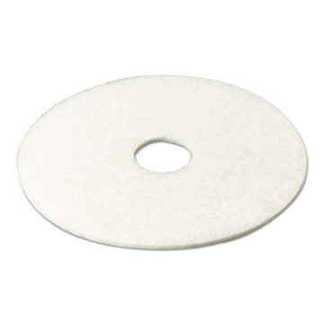 3M™ Low-speed Super Polishing Floor Pads 4100, 21" Diameter, White, 5-carton freeshipping - TVN Wholesale